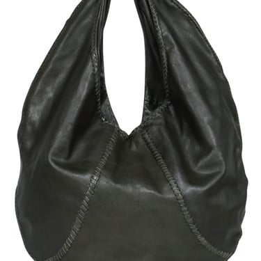 Arieas - Olive Green Leather Hobo Bag