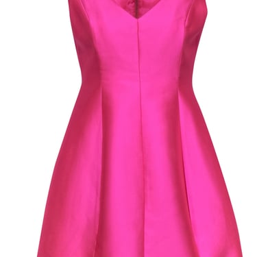 Kate Spade – Hot Pink V-Neck Fit &amp; Flare Sleeveless Dress Sz 4