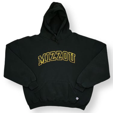 Vintage 90s Russell Athletic University of Missouri Tigers “Mizzou” Embroidered Hoodie Sweatshirt Pullover Size XL/Large 