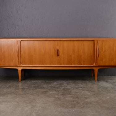 8ft Johannes Andersen Teak Sideboard Credenza Mid-Century Danish Modern 