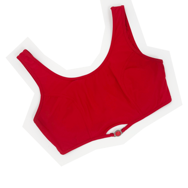 Versace Intensive 90s red crop top