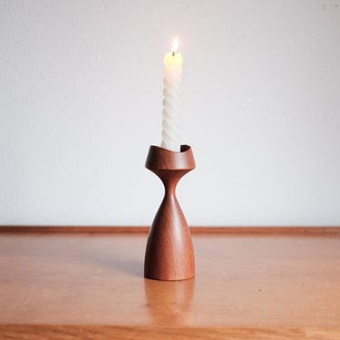Mid Century Danish Teak Candle holder By Lorids Longborg 