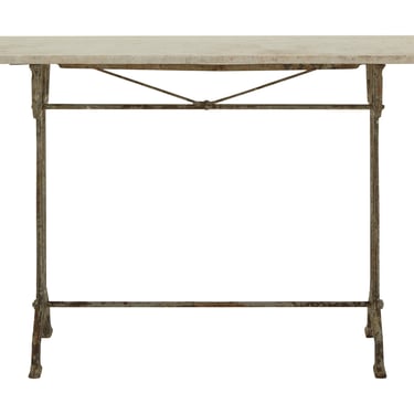 Vintage Marble Top Bistro Table