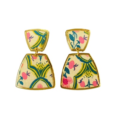 Sample Sale Vintage Floral Print Earrings