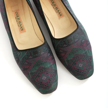 Kilim flats | Vintage 90s Cole Haan Kilim shoes | Ethnic Turkish style Kilim flats US 9 