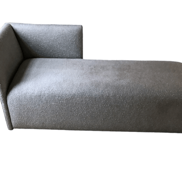 Donghia Left Arm Chaise Lt Blue/Grey Upholstered Lounge Chair HR177-24