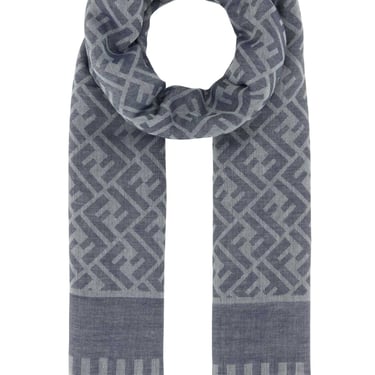 Fendi Women Embroidered Cotton Foulard