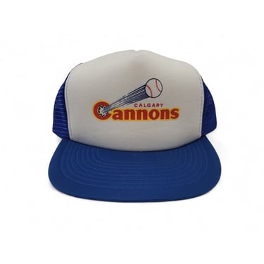 1980s Vintage Calgary Cannons Trucker Hat, Minor League Baseball Snap Back Cap, Wilson Adult M/L Adjustable, 80s Sportswear Streetwear 