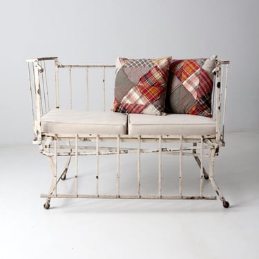 vintage iron daybed 