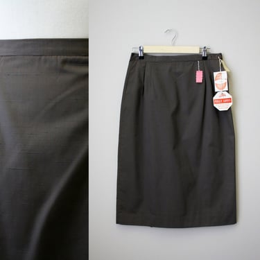 1960s NOS Brown Pencil Skirt 