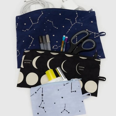 Flat Pouch Set in Nightsky