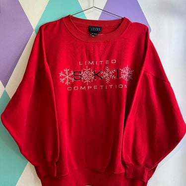 90s The Limited Ski Competition Embroidered Graphic Crewneck