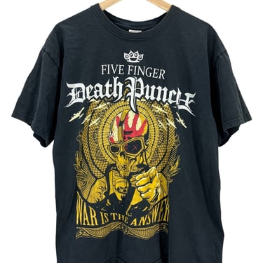 Vintage 2009 Five Finger Death Punch Shock &amp; Raw Concert Tour T-Shirt Large