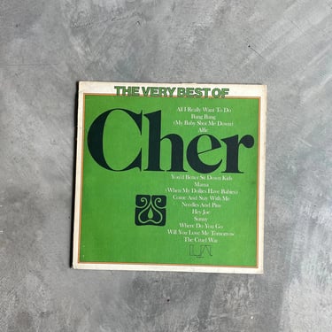 Vintage The Very Best of Cher Vinyl | Vintage Vinyl Record | Vintage 12