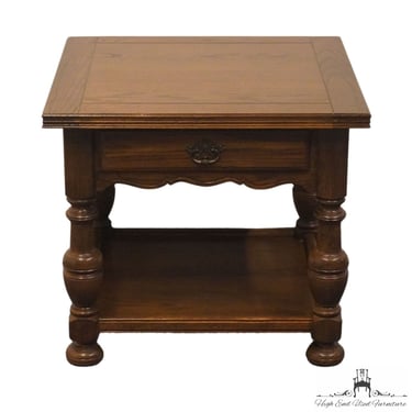 ETHAN ALLEN Royal Charter Solid Oak 26" Square Accent End Table 16-8015 