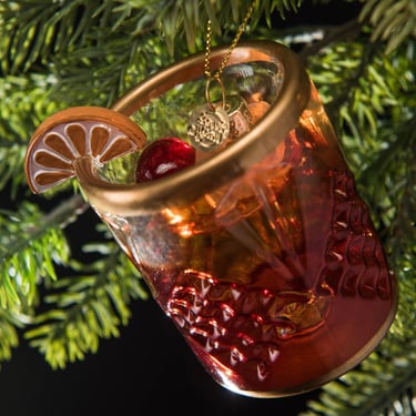 LAV Old Fashioned Cocktail Ornament