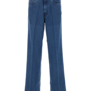 Miu Miu Women Blue Lyocell Jeans