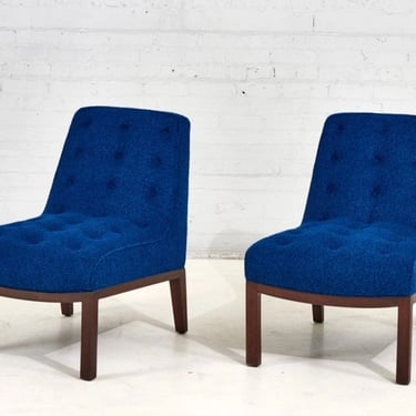 Pair Dunbar Lounge Slipper Chairs by Edward Wormley, 1960