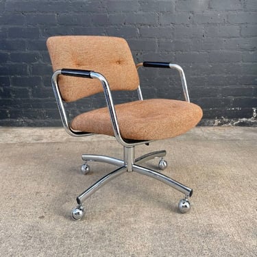 Gardner Leaver for Steelcase black leather chair | Vintage On