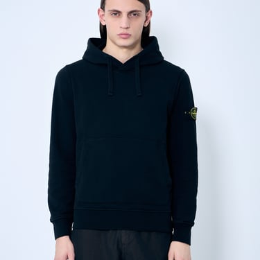 Stone Island Men Compass Patch Hooded Sweatshirt