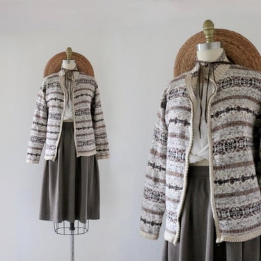 fair isle cardigan - m 