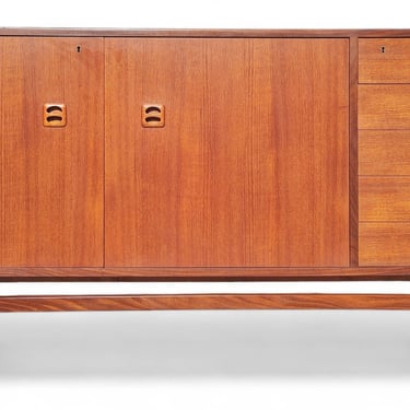 Mid Century Modern Danish Inspired Teak Cabinet 