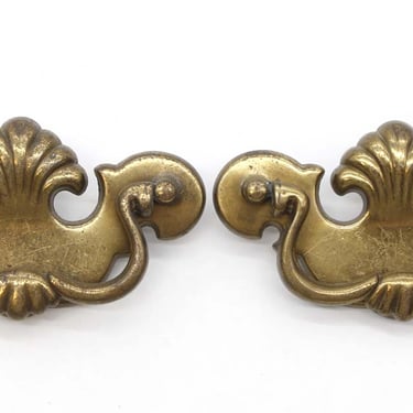 Pair of Vintage 4.875 in. Brass Bail Dresser Drawer Pulls