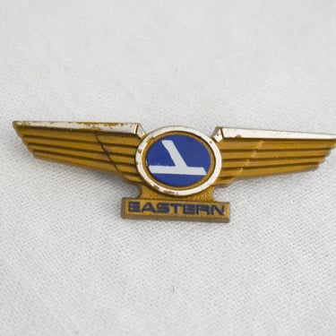 Vintage Eastern Airlines Plastic Wings Pin 