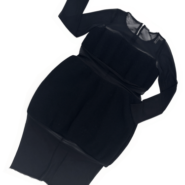 Comme des Garcons F/W 2014 padded sheer dress