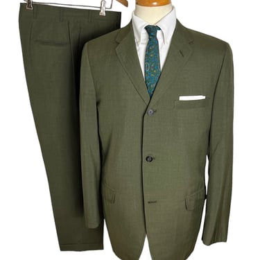 Vintage 1960s/1970s 2pc Lightweight Worsted Wool 2pc Sack Suit ~ 40 Long ~ Sport Coat / Jacket / Pants ~ Preppy / Ivy / Trad ~ Sharkskin 