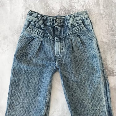 Wrangler 80's Vintage Pinstriped Jeans / Size 22 XXS 