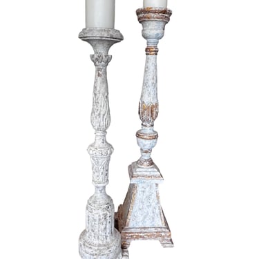 Set of French Wood Altar Candlesticks 239-26