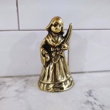 Vintage  Antique 1930's Solid Brass Bécassine Bell 