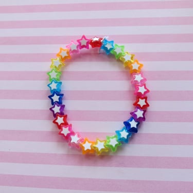 Rainbow Star Bracelet Fairy Kei Kawaii Jewelry 