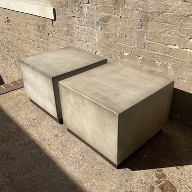 Modern Cube Side Table, Pottery Barn