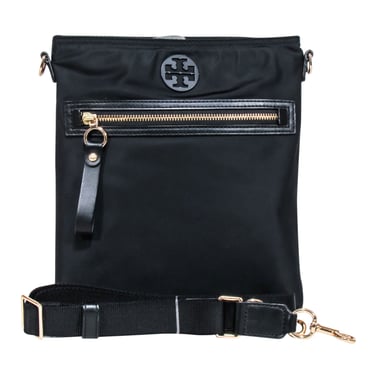 Tory Burch - Black Nylon Crossbody Bag w/ Gold Hardware