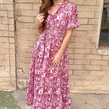 Bohemian Gemme Blair Maxi-Pink Floral