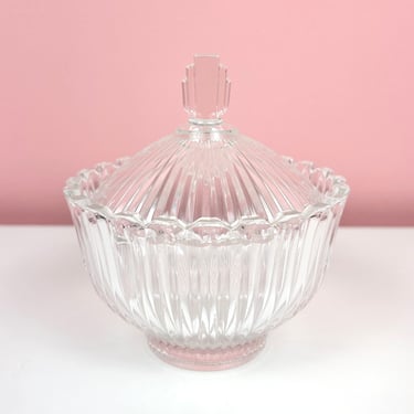 Art Deco Lidded Trinket / Candy Dish 