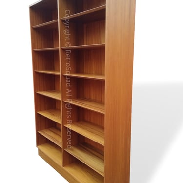 #1) Danish Modern Mid-Century TEAK Bookcase By Poul Hundevad 54.5 