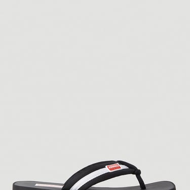 Kenzo Women Logo Patch Flip Flops