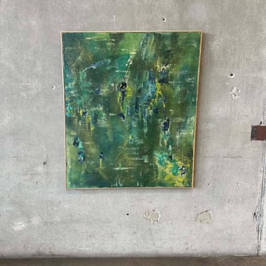 Large Vintage Signed Abstract Painting