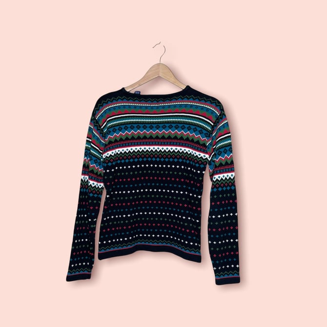 Vintage 90's GAP Striped Australia Cotton Sweater, Size Large 