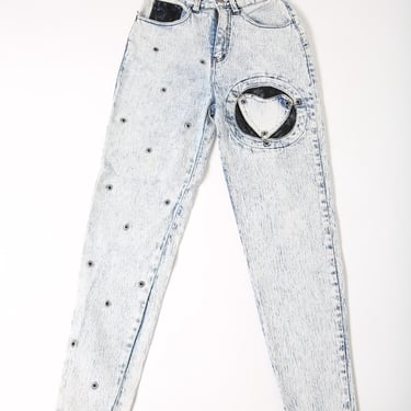 Vintage 80s Denim Jeans Jumpsuit Romper Slouch Streetwear XS