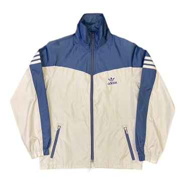 (S) Blue/Grey Adidas Track Zip Jacket 032122 JF