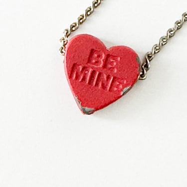 Vintage ‘Be Mine’ Heart Necklace 