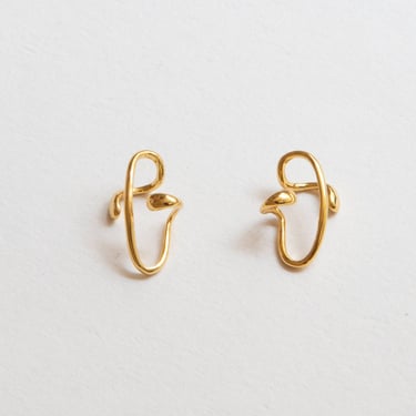 Carl Unisex Ear Cuff: Gold Vermeil