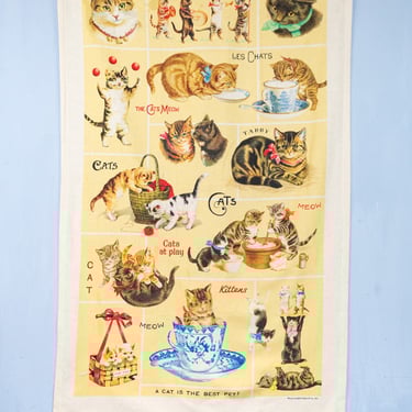 Cats & Kittens Tea Towel