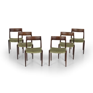 Set of 6 Niels Møller Model 77 Dining Chairs