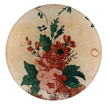 Hatbox Detail (Floral) 5 1/4 Round Plate