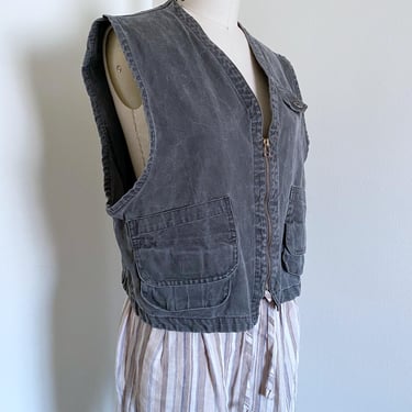 Vintage 90's Gray Cotton Vest 